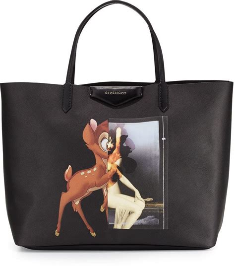 Bambi printed large Antigona Shopping bag 